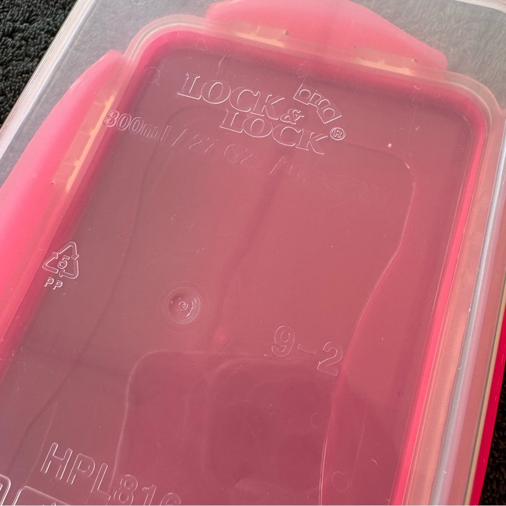 Lock & Lock Pink Food Storage Container Set of 11 - Picture 9 of 14